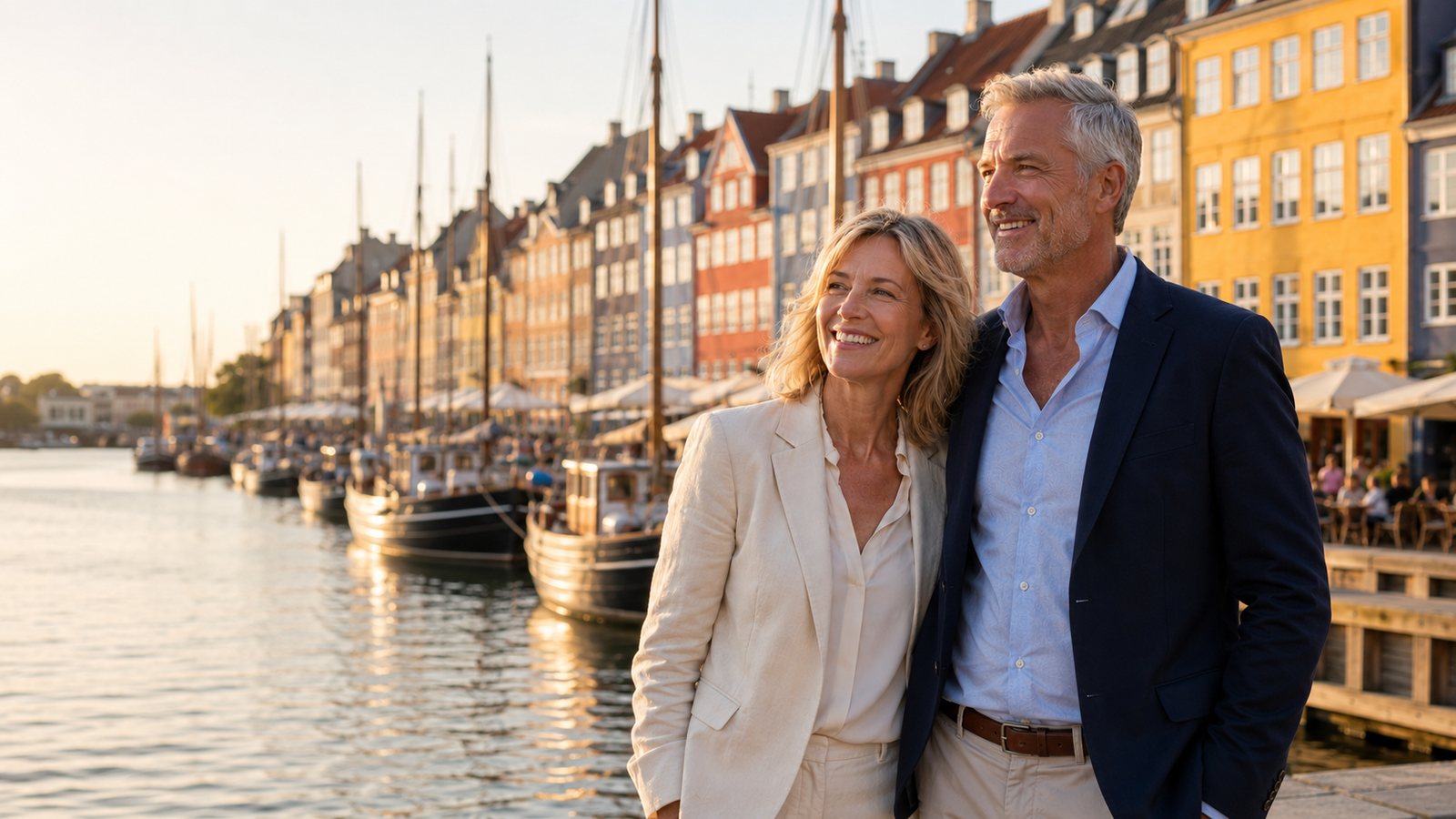 EuroEyes København – et par nyder hverdagen uden briller ved Nyhavn.